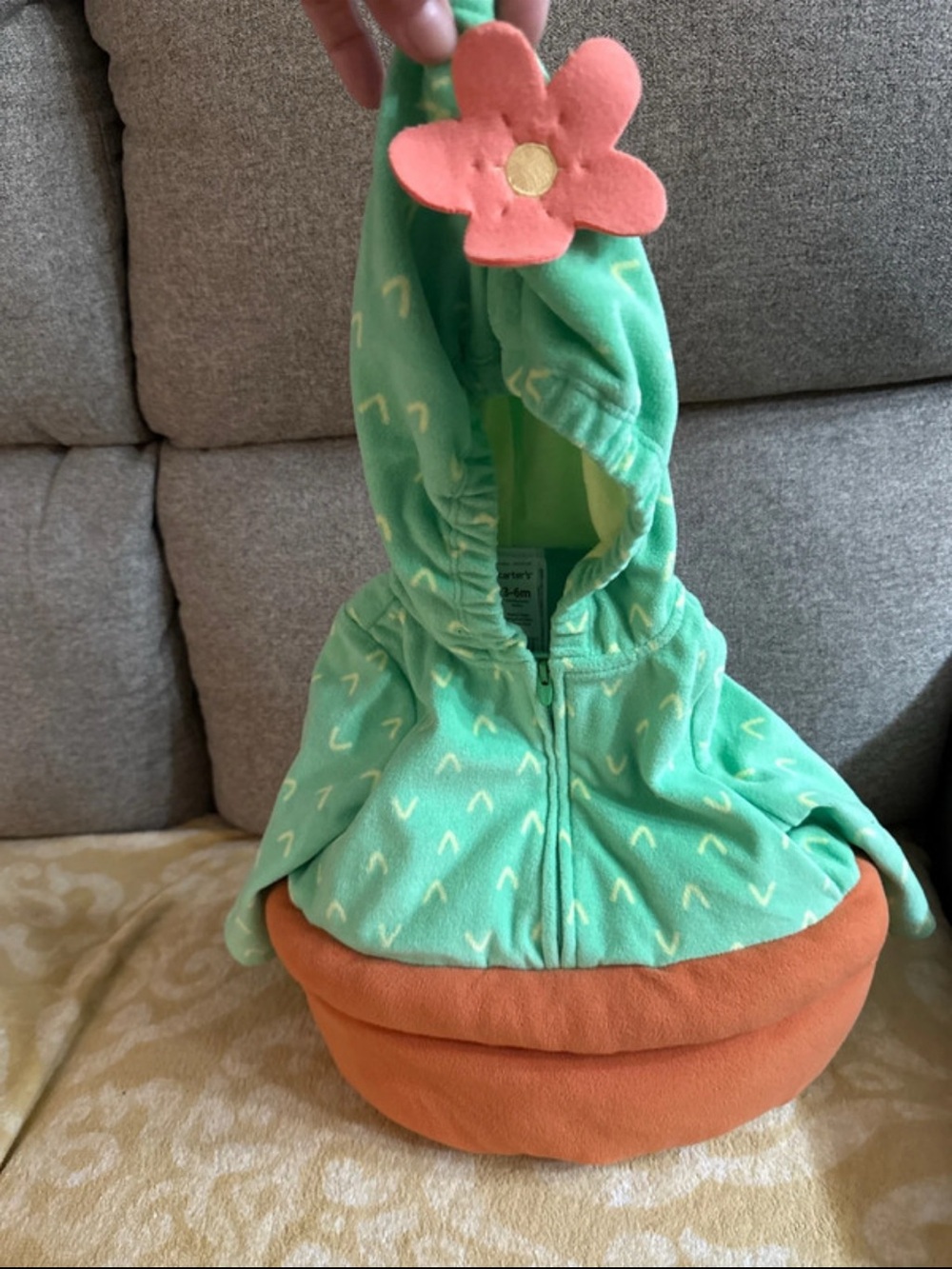Carter's Cactus Hooded Baby One-Piece Costume
